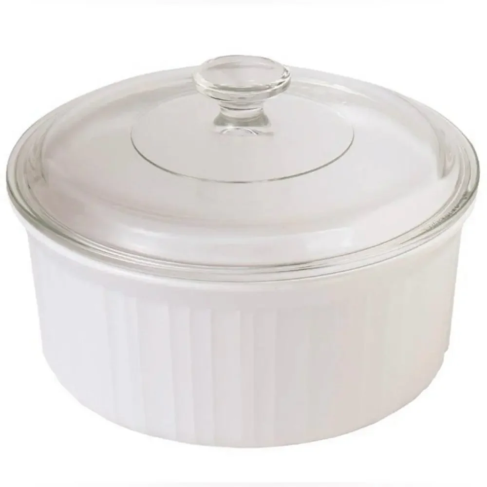 Vintage Corningware French White 2.5 Qt Covered Round Casserole NIB